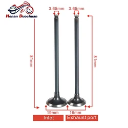 3.65mm Motorcycle Input Output Intake Valve Exhaust Valve Stem Kit For Suzuki GSF250 GJ74A GJ 74A GSX250 GSX 250 GSF 250