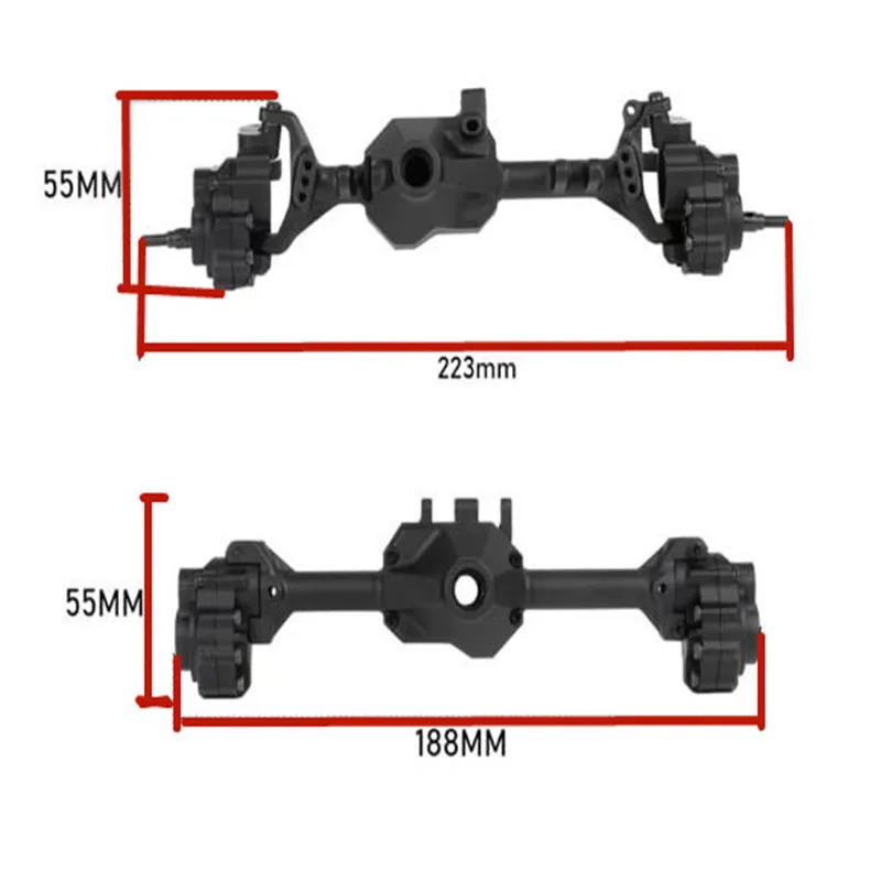 TRX4 1/10 CNC Metal Alloy Front And Rear Portal Axle Housing for Traxxas Trx4 Rc Auto Upgrade Accessories