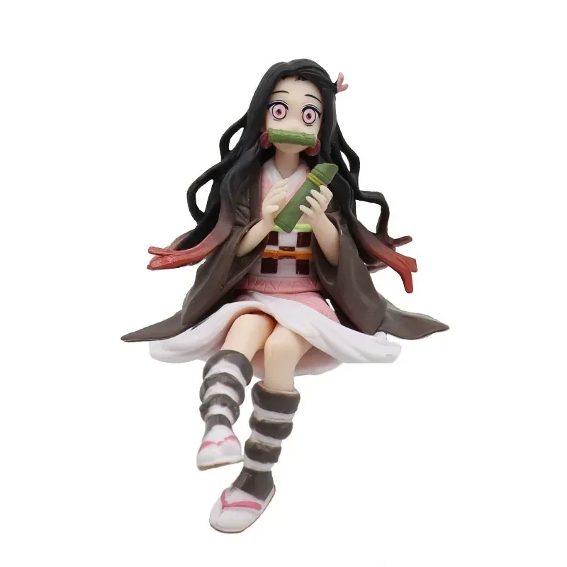 Figurka Anime Demon Slayer Siedzący Jedzący Ryżu Tanjirou Nezuko Kyoujurou Tengen Tokitou Muichirou Figurka Zabawka Prezent