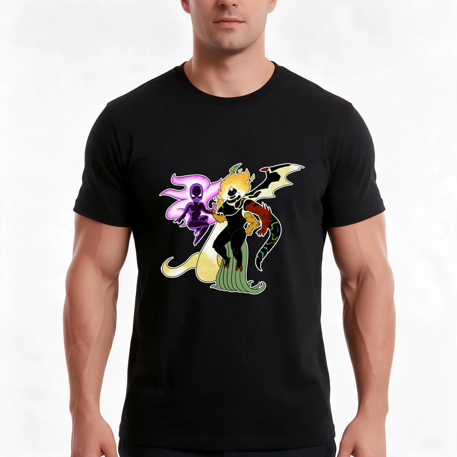 Requested - Gwevin T-Shirt Summer Casual Cotton Tee Oversized Streetwear Tops Vintage Graphic Print Loose Fit Short Sleeve
