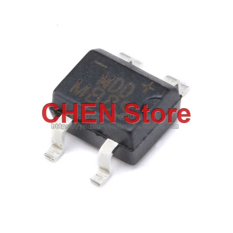 10 Buah SMD MB8S 0.5/0.8A 800V Rectifier Bridge Stack Single-Phase Glass Passivation Rectifier