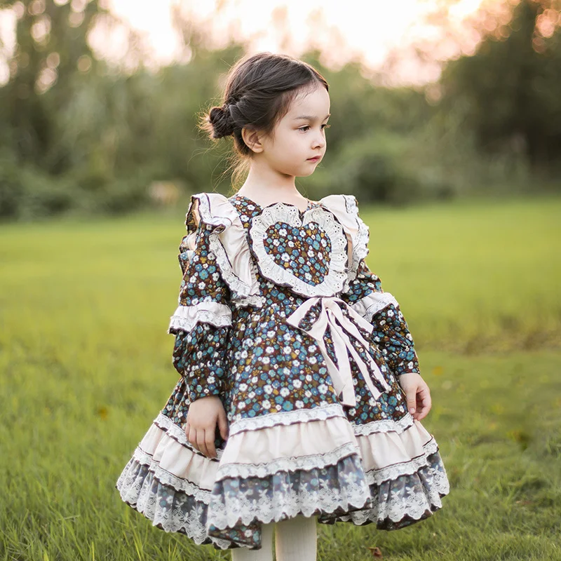 Vestido Lolita de princesa española, otoño e invierno, Floral, 2020