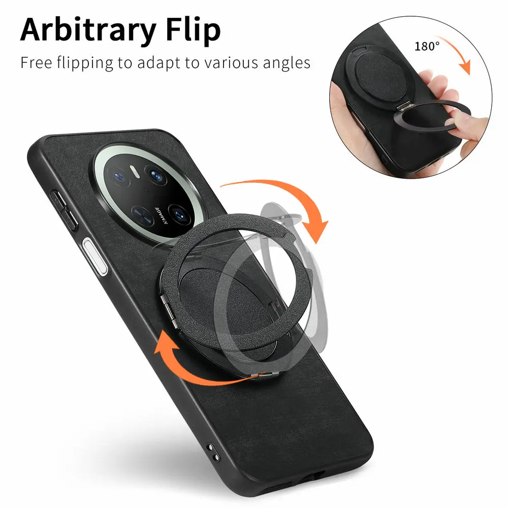 Funda de Cuero con Anillo Magnético y Soporte para Honor Magic 8 7 Pro 6 Lite 5G, Protector de Parachoques, Funda para Honor Magic 7 Pro, Funda para Honor Magic7 8 Lite