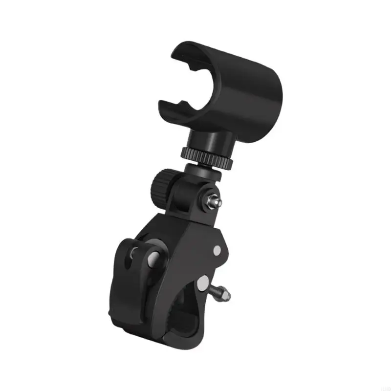 J1HD Bike Portable for ChillPill Fan Mount Clip with Screw-Tight Round Tube Holder and Adjustable Joint for Stroller, Treadmill,
