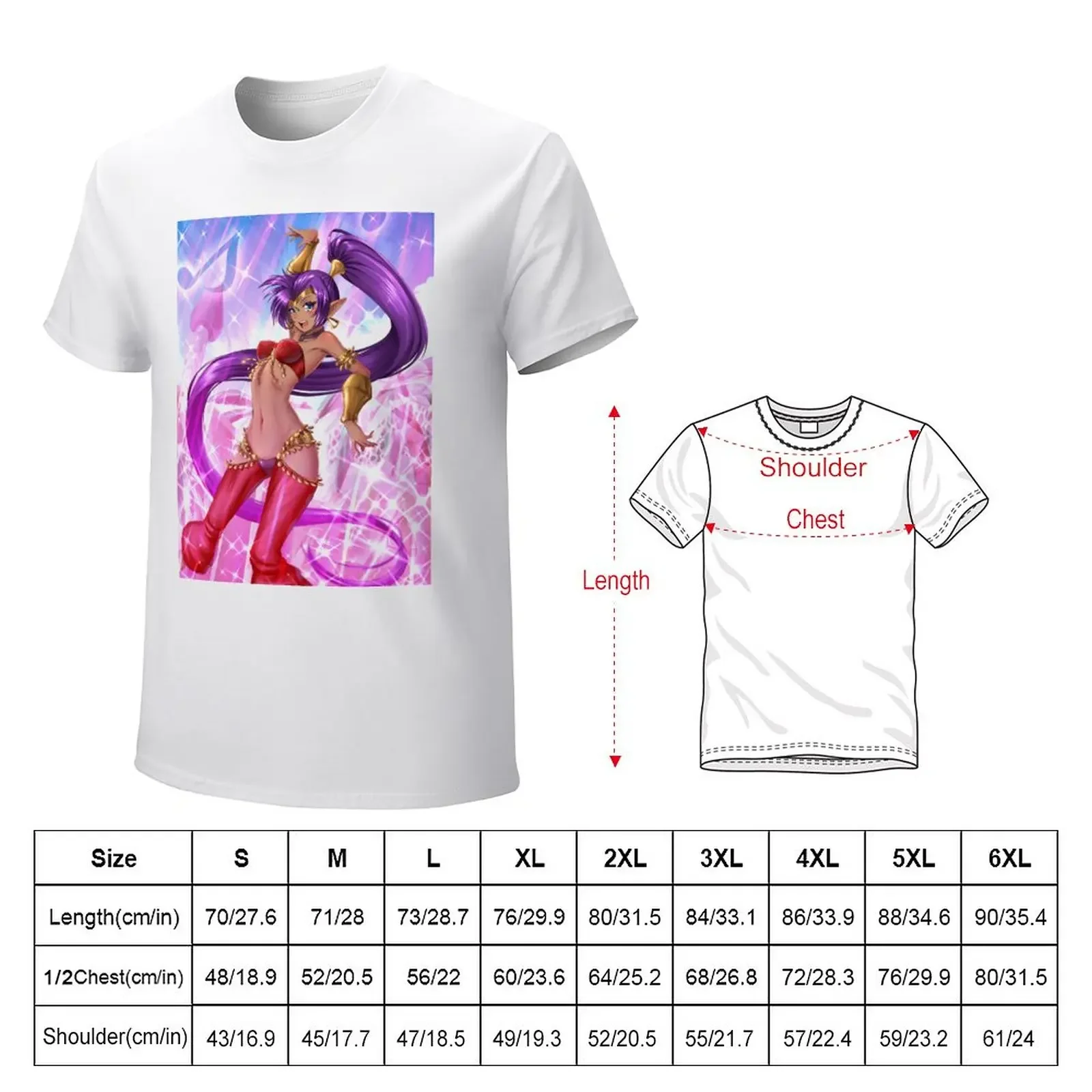 Shantae T-Shirt summer tops Short sleeve tee kawaii clothes men clothes