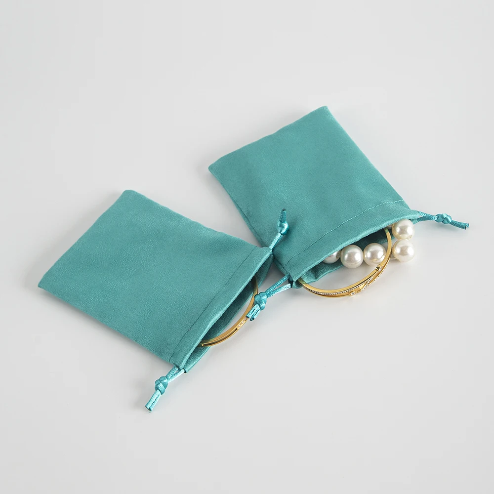 50 Stück schöne Flanell-Samtbeutel mit Kordelzug, Schmuck, DIY-Geschenkbeutel, 5 x 7 cm, 7 x 9 cm, 8 x 10 cm, 9 x 12 cm, Hochzeitsgeschenke für Gäste, Süßigkeitenbeutel – Detail 3