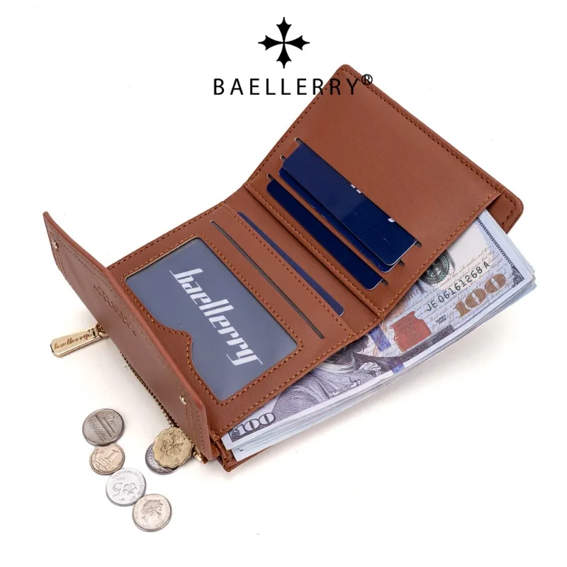 Baellerry Luxury Brand Fashion Zipper Wallets Womens Long Purses Handbags Coin Purse Cards Holder PU Leather Billfold Wallet