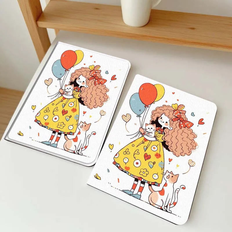 

Чехол с мультяшным рисунком и цветами для планшетов Vivo IQOO Pad2, Pad3, Pad5, Air, SE, Pro 12.1, 12.3, 13, 11.5, 11 дюймов