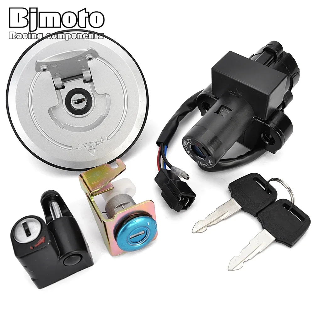 Fuel Gas Cap For Honda VTR250 VTR 250 MC33 1998-2007 2006 2005 2004 2003 2002 2001 2000 Ignition Switch Seat Lock with Key Kit