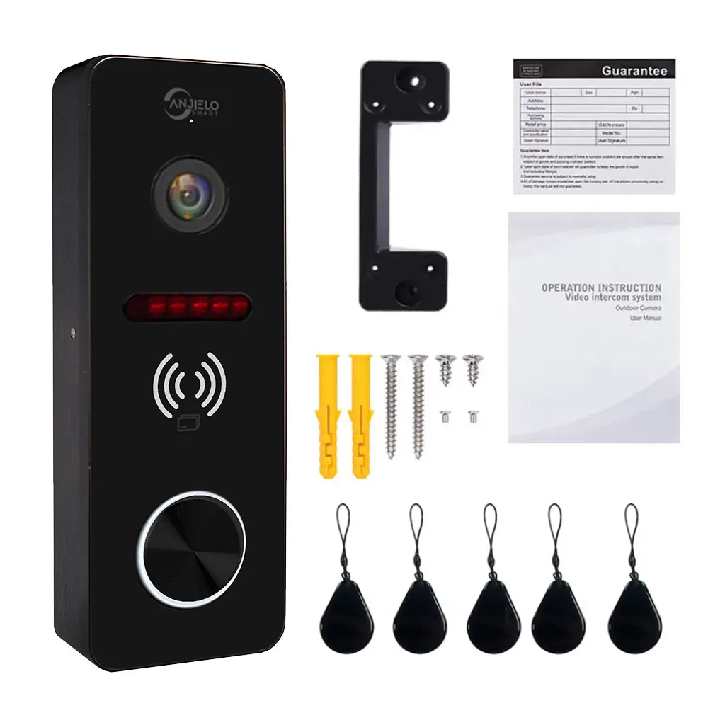 1080P Wifi Doorbell Video Intercom System with RFID Card Unlock Home Doorphone Tuya Smart Security Protect