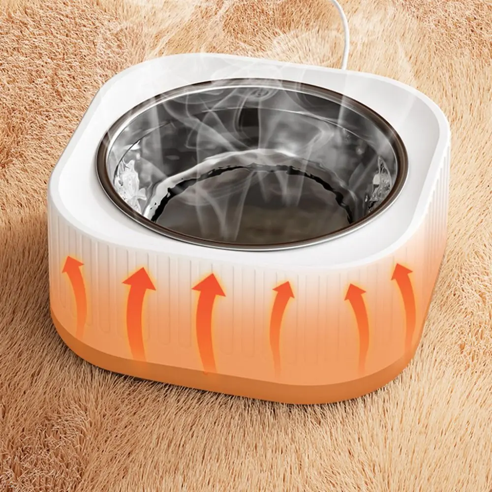 ABS Holder Constant Temperature Cat Bowl Removable Floor-standing Cat Heating Water Bowl 220V CCC 2 Plug Non-Skid