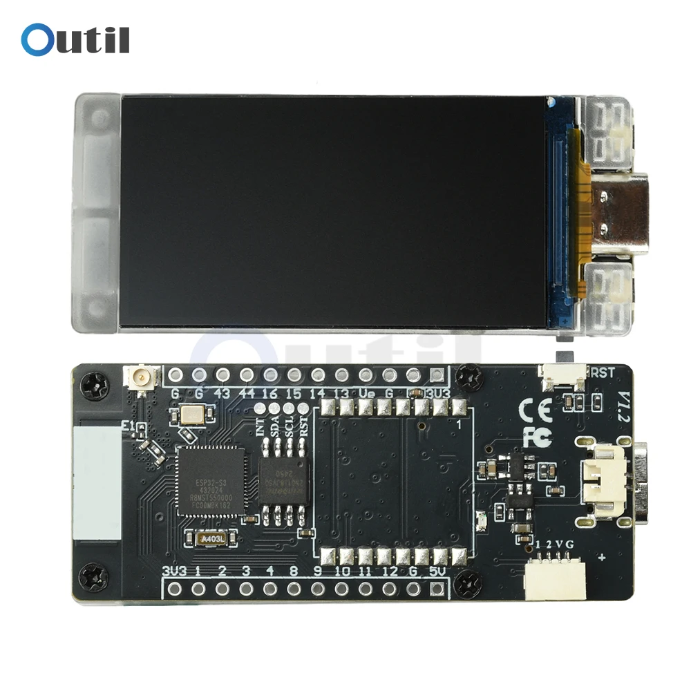 لوحة تطوير ESP32-S3R8 مع شاشة TFT WiFi BLE معدل التجزئة ثنائي الوضع 388 كيلو هرتز/ثانية وحدة التعدين #5