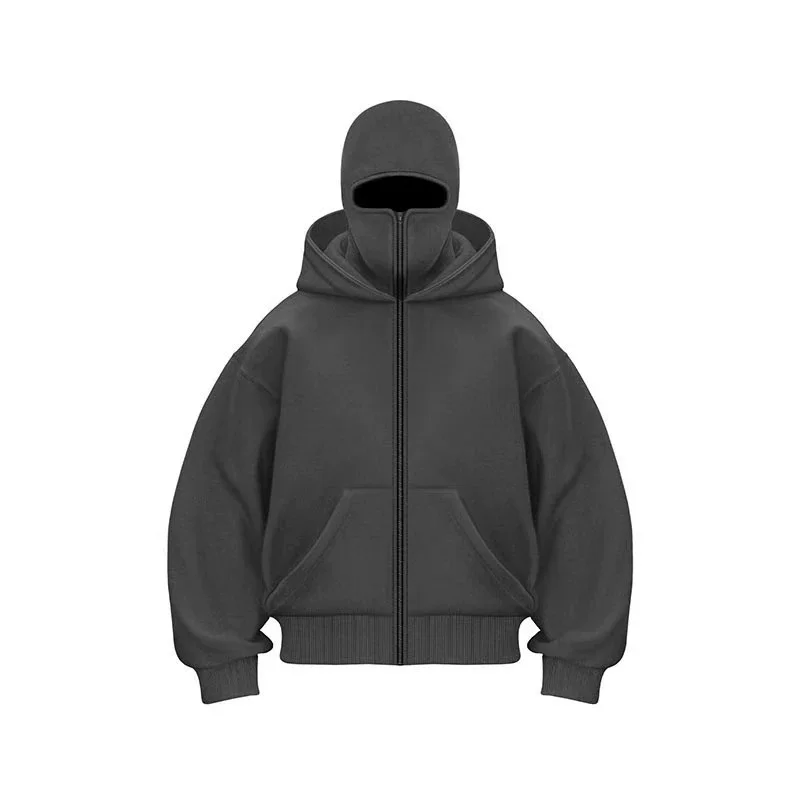 Fall/Winter Large Size Casual Hooded Sweatshirt for Men And Women with Hooded Face Mask Loose Fit Fashion Sportswear