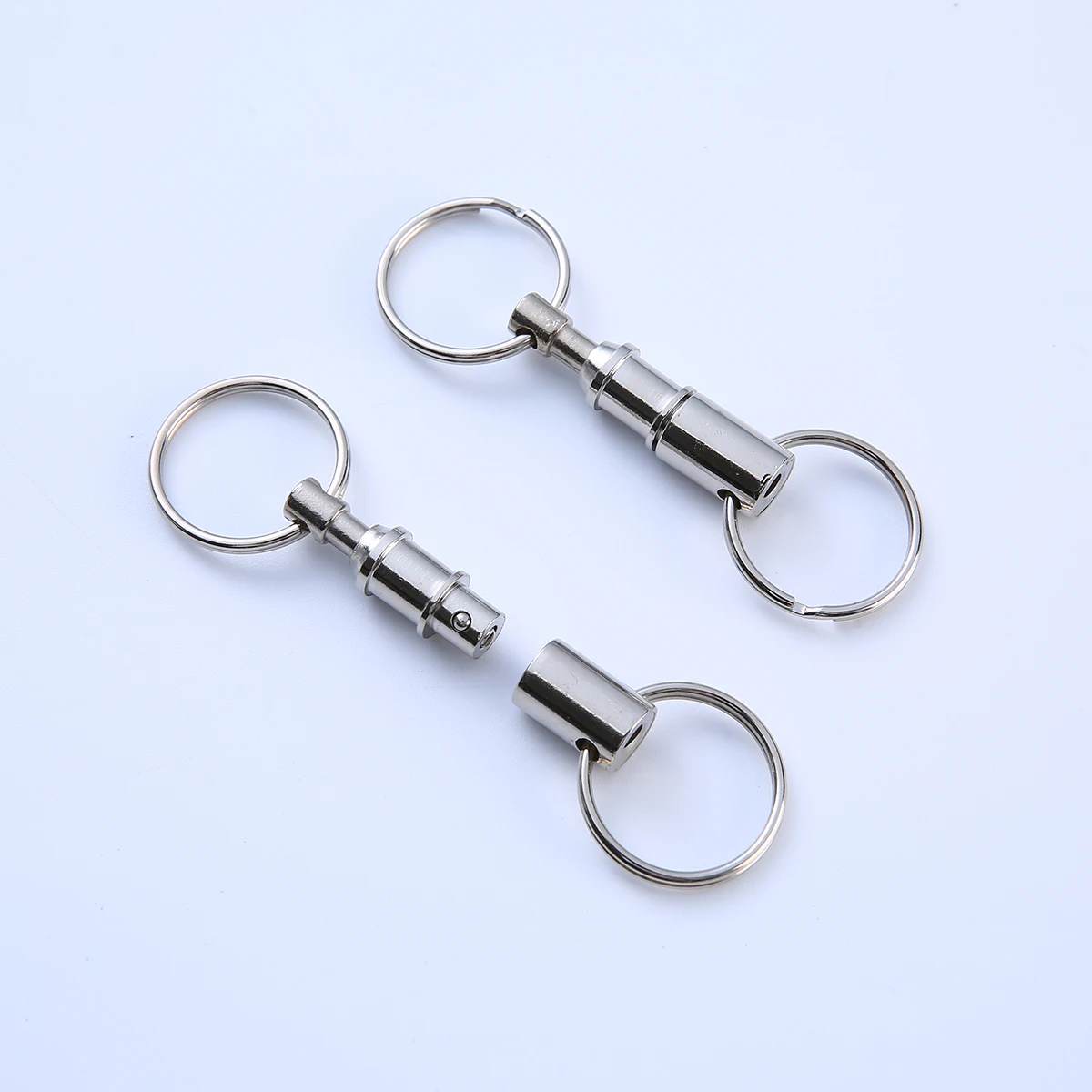 1/5/10/50pcs Detachable Key Chains Pull Apart Quick Release Keyrings Removable Double Split Rings Accessories