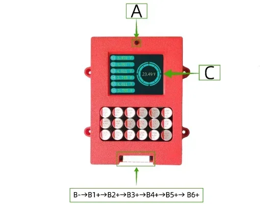 Heltecbms 4s 6s 8s Aktiver Balancer mit Spannungsanzeige TFT Lipo/Lifepo4 Batterie-Spannungstester 4s 5a Energieübertragungs-Equalizer – Detail 17