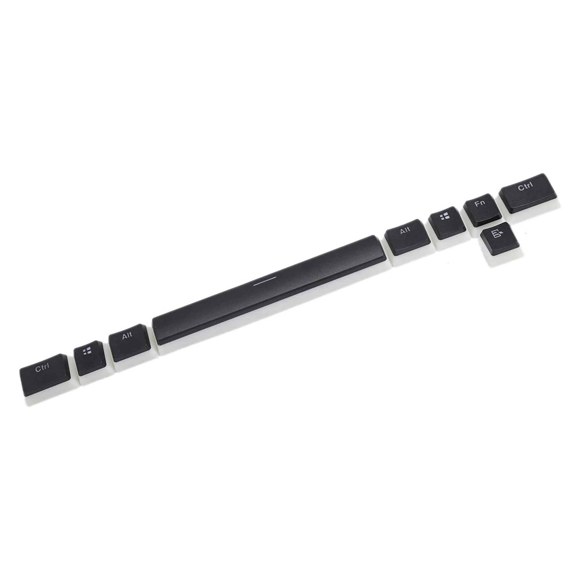 Teclas YMDK Pudding de 9 unidades, doble inyección, con retroiluminación, perfil OEM, para teclado mecánico MX, blanco y negro, compatibles con Corsair y Razer