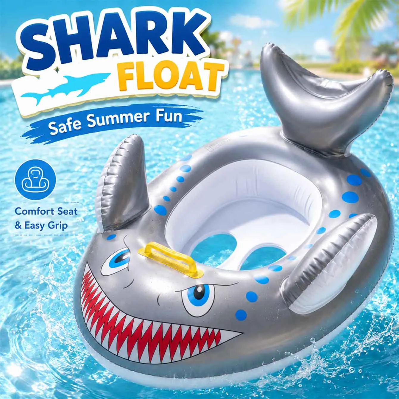 1 Stück Aufblasbares Schwimmendes Poolspielzeug Schwimmring Strand-Wasserspielzeug