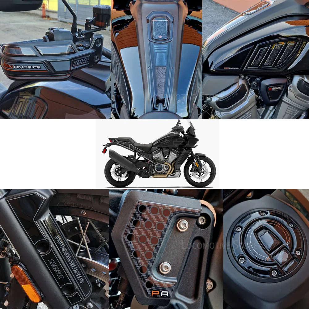 Kit pelindung bantalan tangki stiker Resin epoksi Gel 3D Harley Davidson spesial 1250 Pan Amerika 1250 untuk Pan America