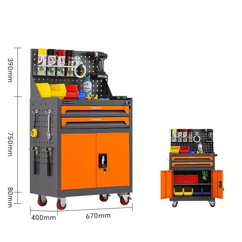 Tool Cart Mobile Multifunctional Workshop  Auto Repair AndRepair Cabinet  Hardware Toolbox  Workbench With Drawers