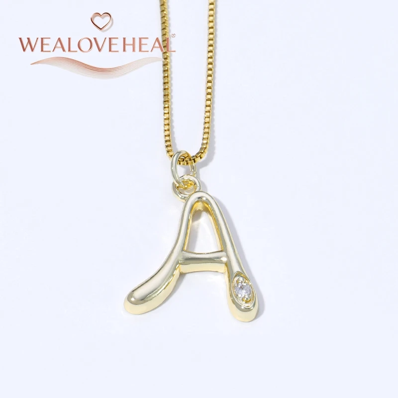 muttertagsgeschenk，Luxuriöse Halskette mit Initialen von A bis Z aus 18 Karat vergoldetem Messing, glänzender CZ-Buchstabenanhänger, minimalistischer Alphabet-Schmuck für Frauen, individuelles Namensgeschenk – Detail 19