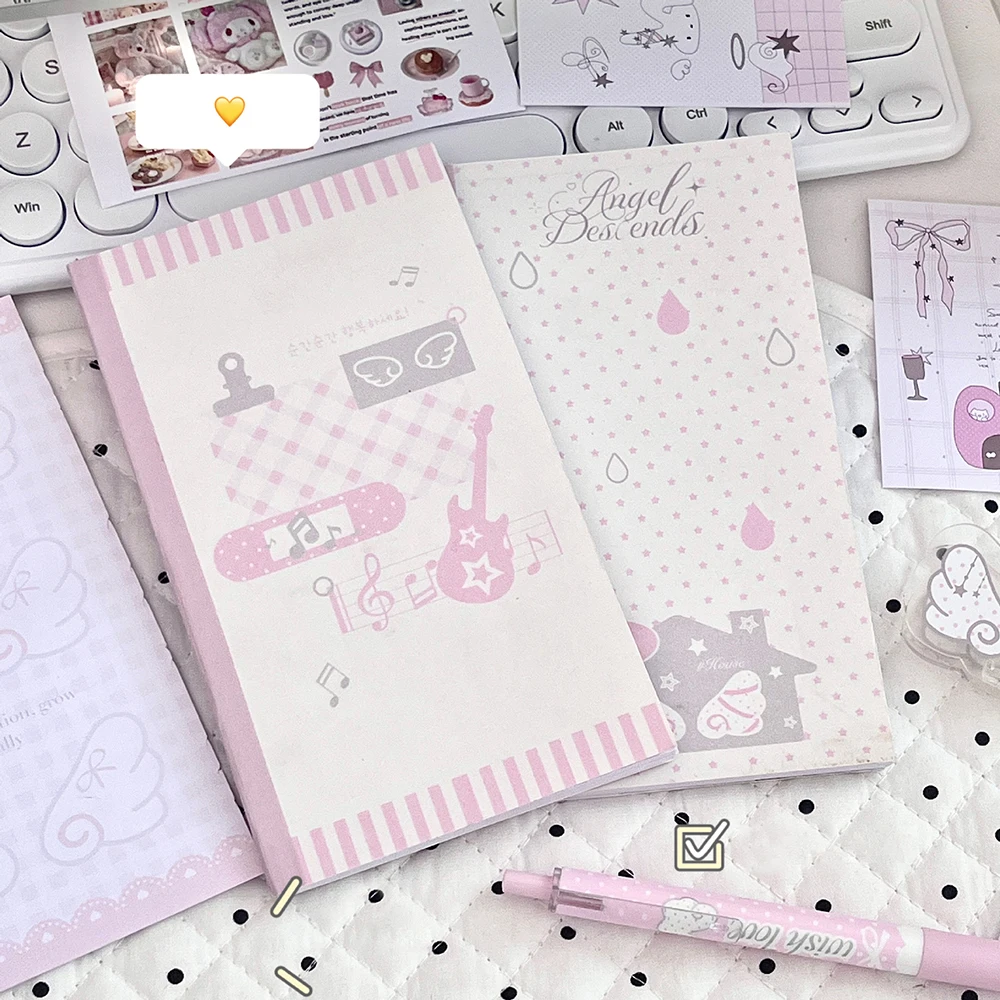 

New Star Language Sweet Dream Handbooks, High Beauty Ins Style Full Color Inner Pages, 56 Pink Notebooks, Student Notebooks
