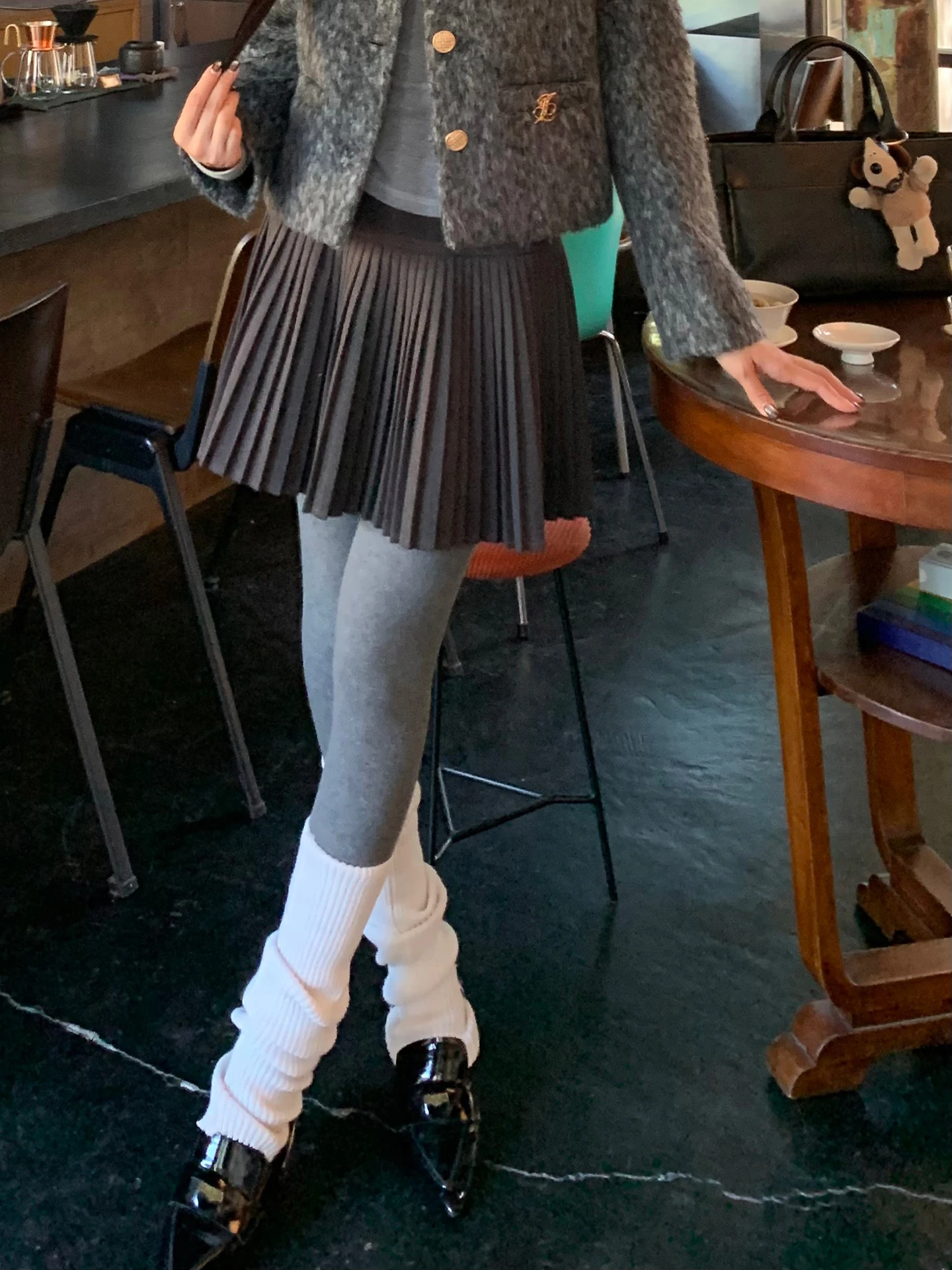 

ey A-Line Skirt Women's Autumn Winter New Sle Ultra Beautiful Wrap Body Skirts Pleated ort Skirts Faionable Commute