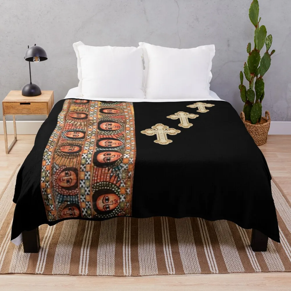 

Ethiopian Fashion Throw Blanket