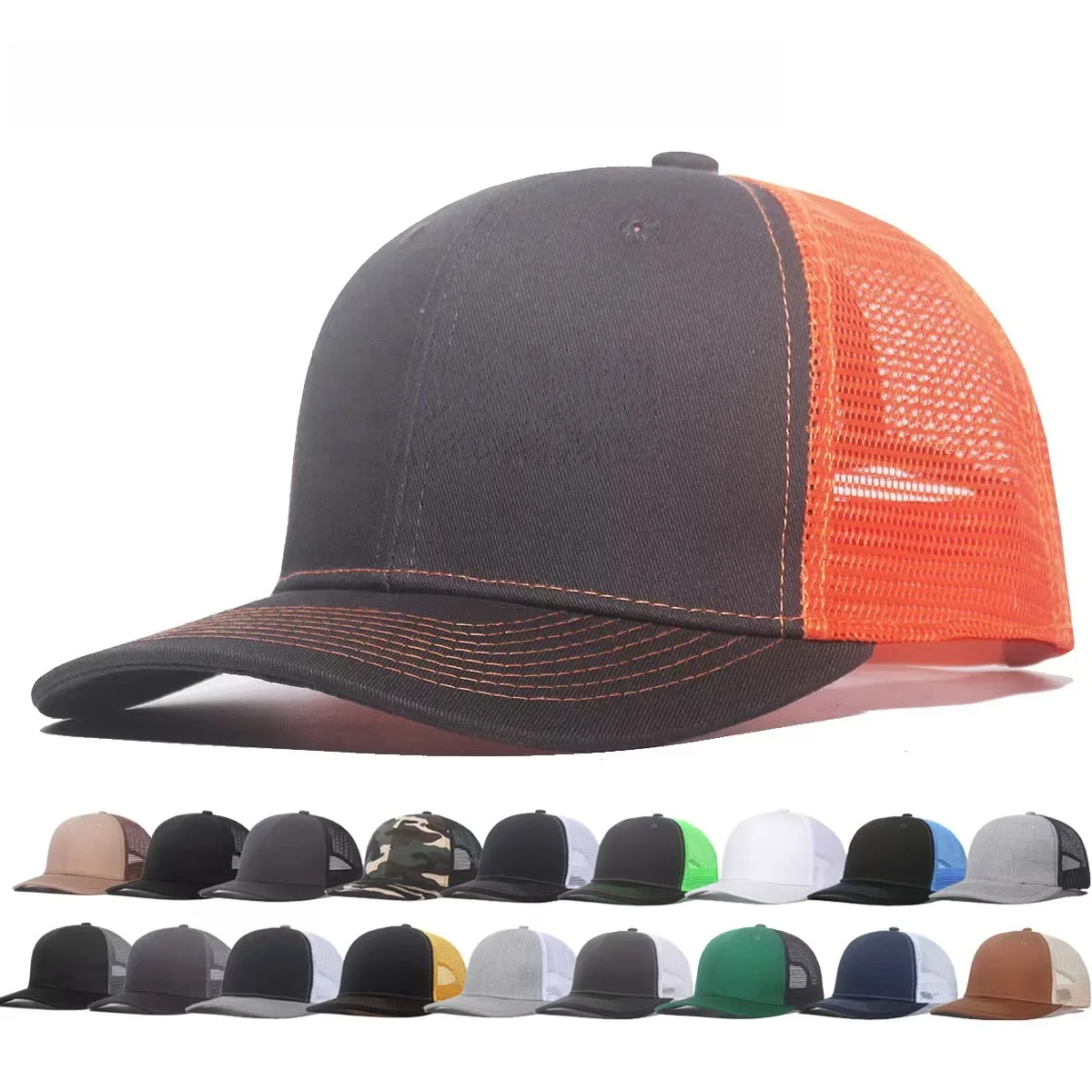 1PC Heißer Verkauf Unisex Kappe Leichte Gebogene Krempe Stil Trucker Hut Männer & Frauen Casual Outdoor Atmungsaktive Sommer Kappe – Detail 2