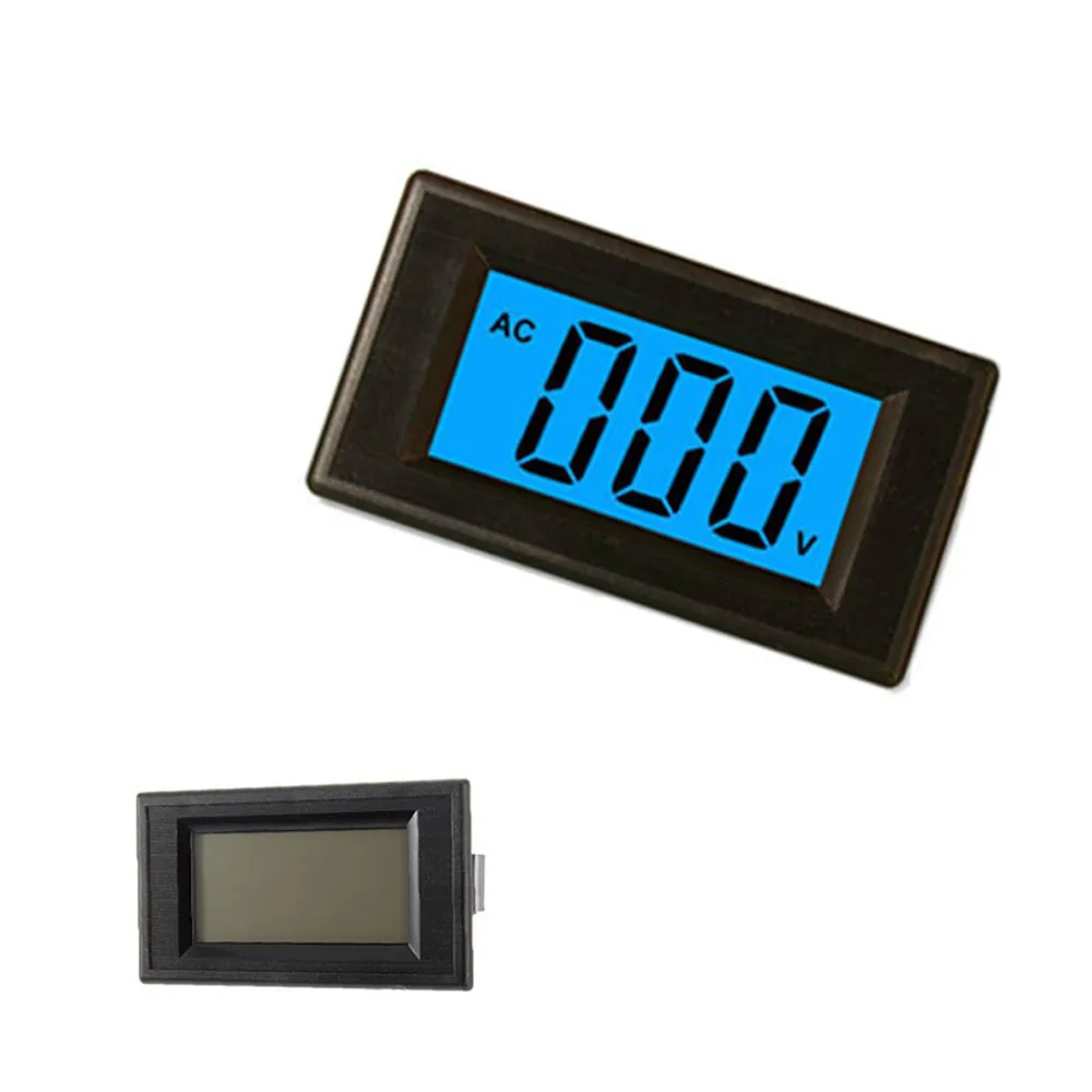 Digital Voltmeter 4-wire 0-500V Blue Backlit LCD Display Voltmeter Tester Monitor