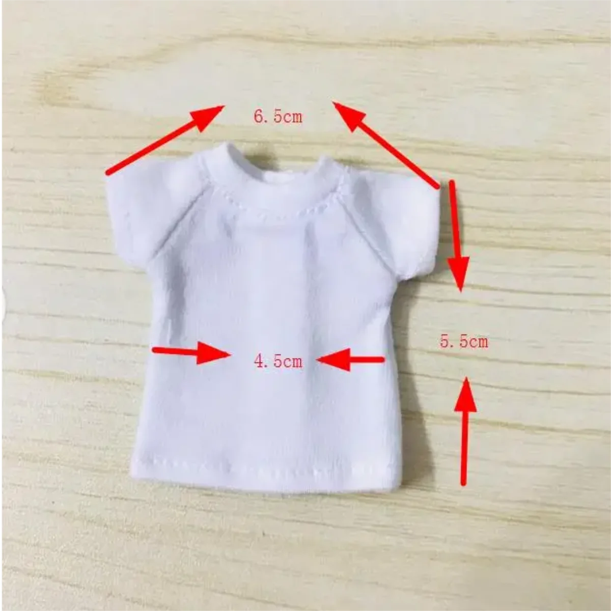 New cute ob11 clothes short-sleeved T-shirt suitable for ob11 obitsu 1/10 dolls 11 Molly 1/12 doll clothes accessories