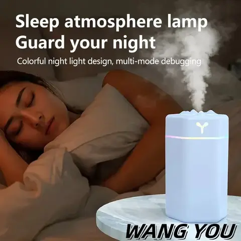 데스크탑 USB 가습기 가정용 미스트 자동차 공기 가습기 정수기 주변 조명