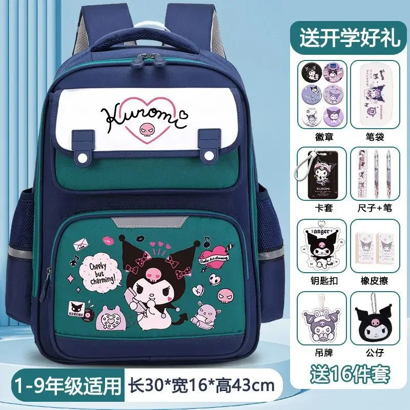 Sanrio-mochila escolar Clow M para estudiantes, protección de columna vertebral de dibujos animados, mochila ligera para niños