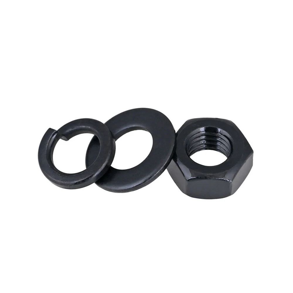 8.8 Grade High-Strength Hexagonal Nut Black M2 M2.5 M3 M4 M5 M6 M8 M12 M14 M16 M18 M20 M22 M24 M27 M30