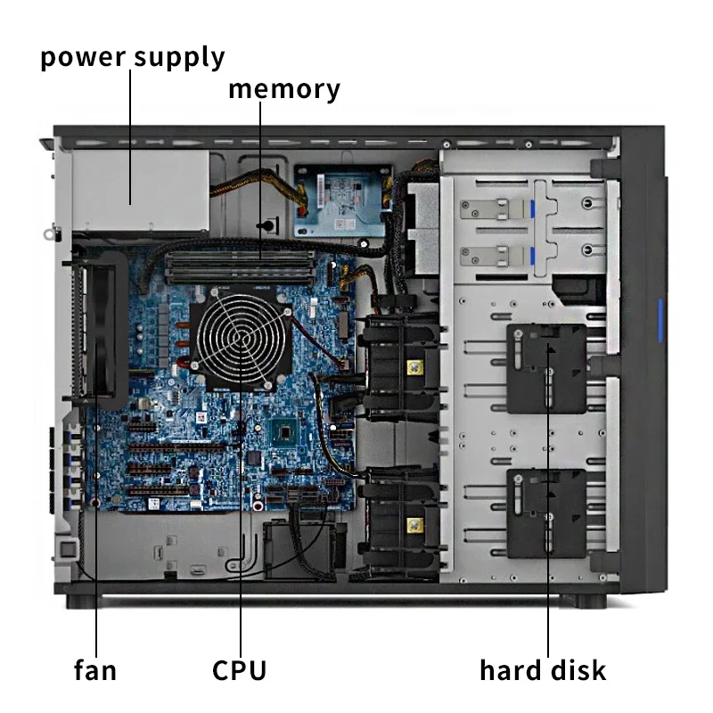 ThinkSystem ST258/ST258 V2 Xeon torre desktop server commerciale ufficio Archiviazione software ERP