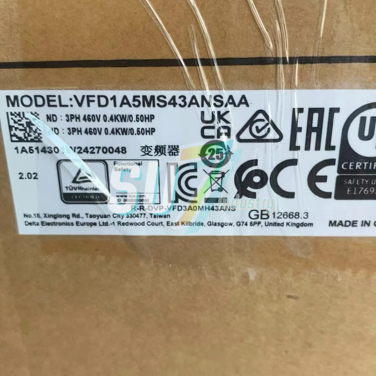 VFD1A5MS43ANSAA Convertidor de frecuencia Nuevo original