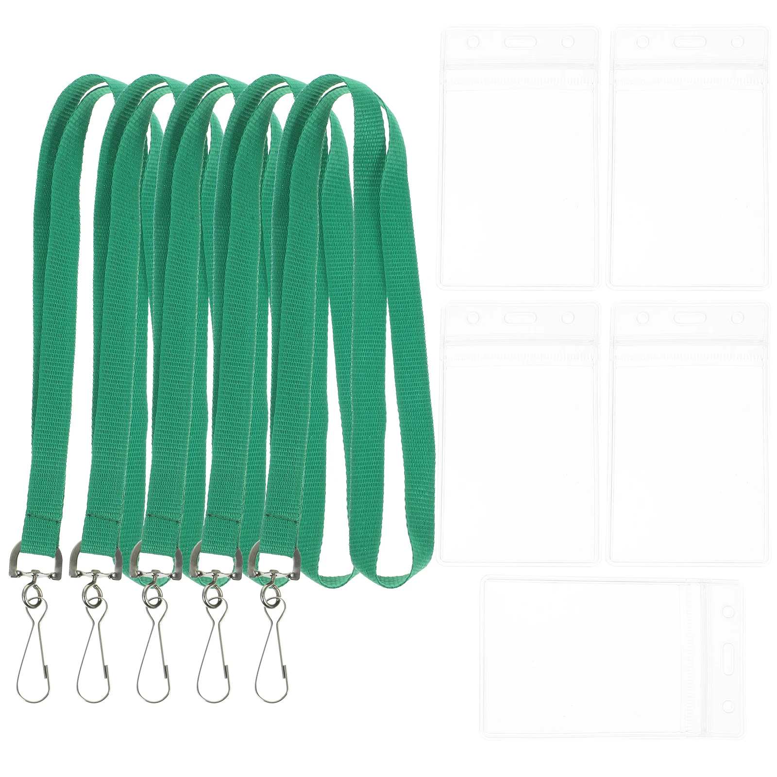 

ID Lanyard and Badge Holder Name Holders Lightweight Plastic Card Tag with Lanyards for Badgess