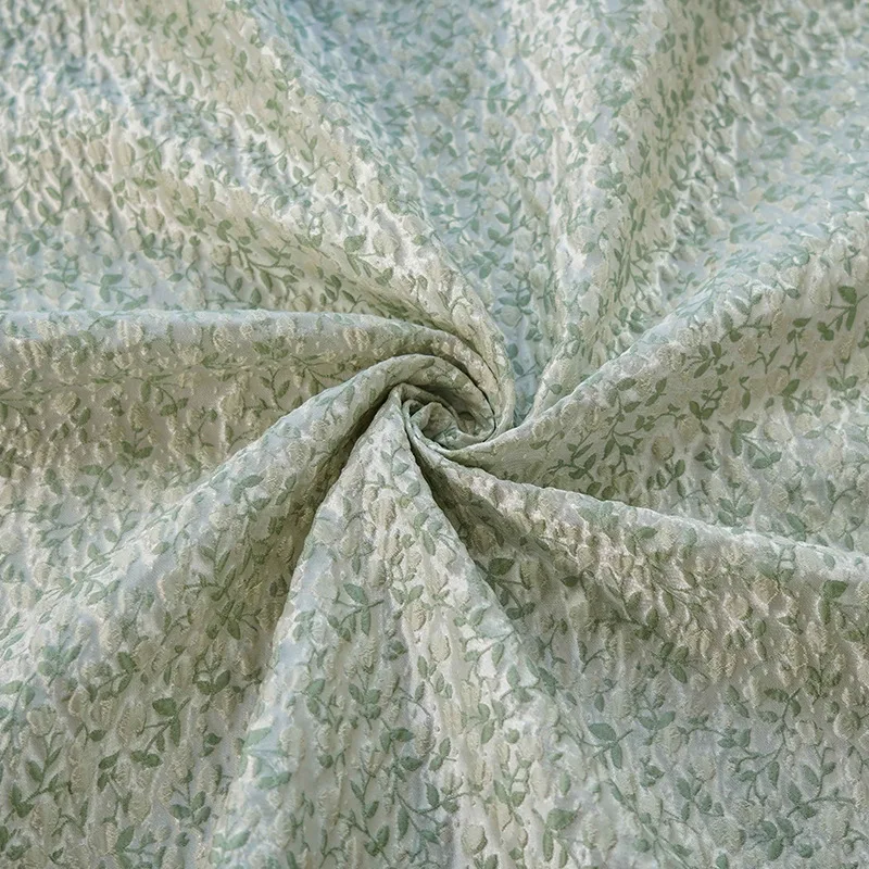 

Pastel Embossed Bubble Fabric Japanese Style Dress design DIY Material Spring Autumn Crossbody Bag Decor Textile Womens Apparel