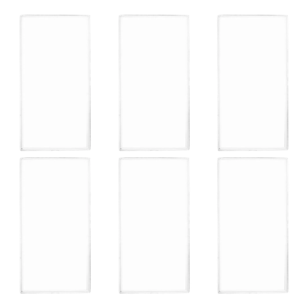 

6Pcs Clear Plastic Paper Money Holders Commemorative Banknote Organizer Portable Storage Box for Collector Display