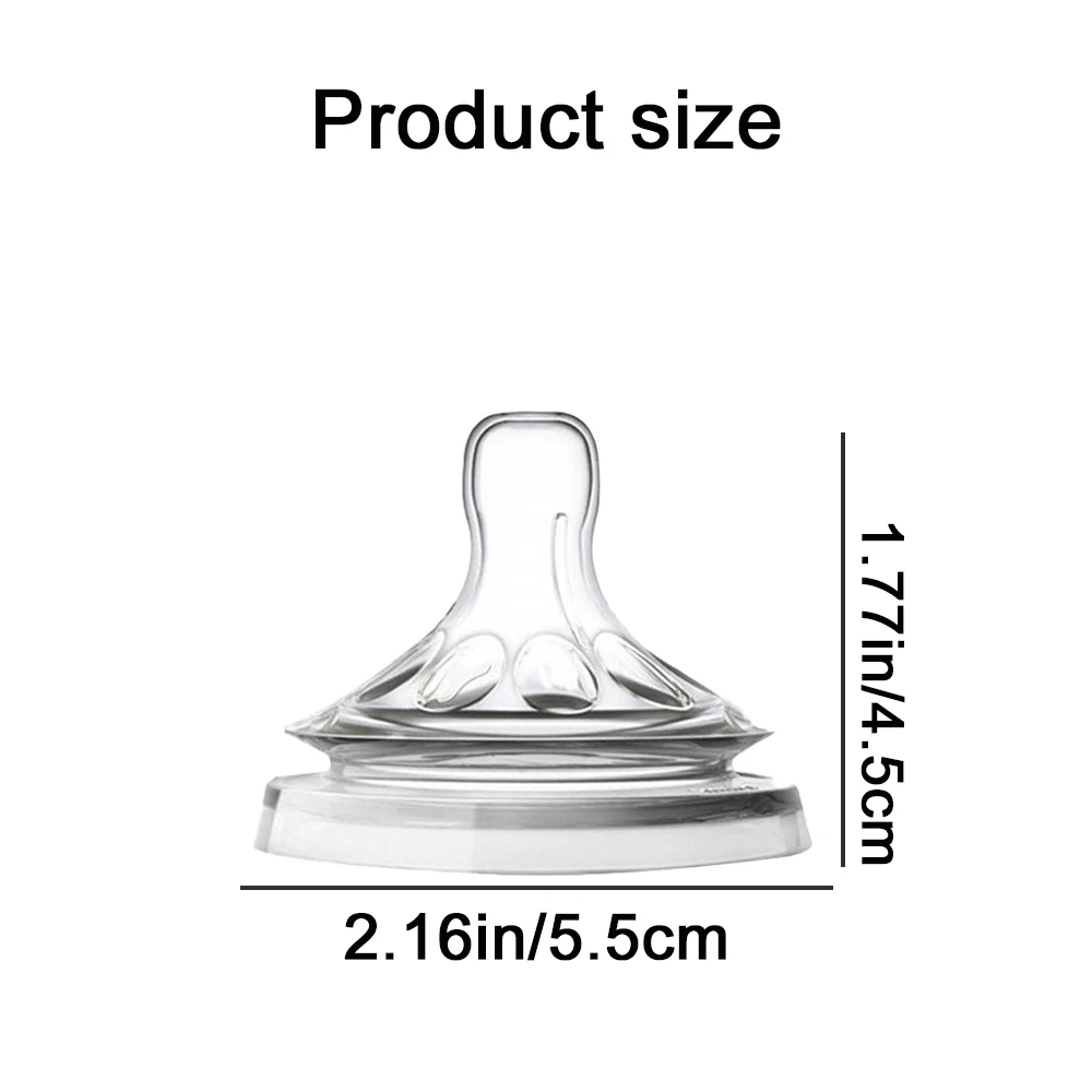 Newborn Wide-Mouth Petal Nipple Breast-shaped Silicone Accessory
