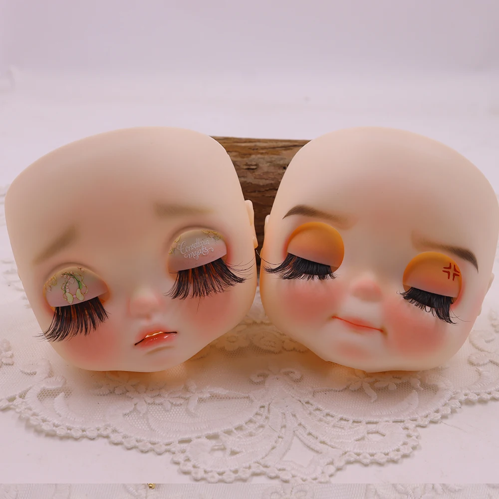 

ICY DBS Blyth 1/6 Hand-Painted injustice and angry face Cute Doll Face with Screws and Cute Rope DIY Toy