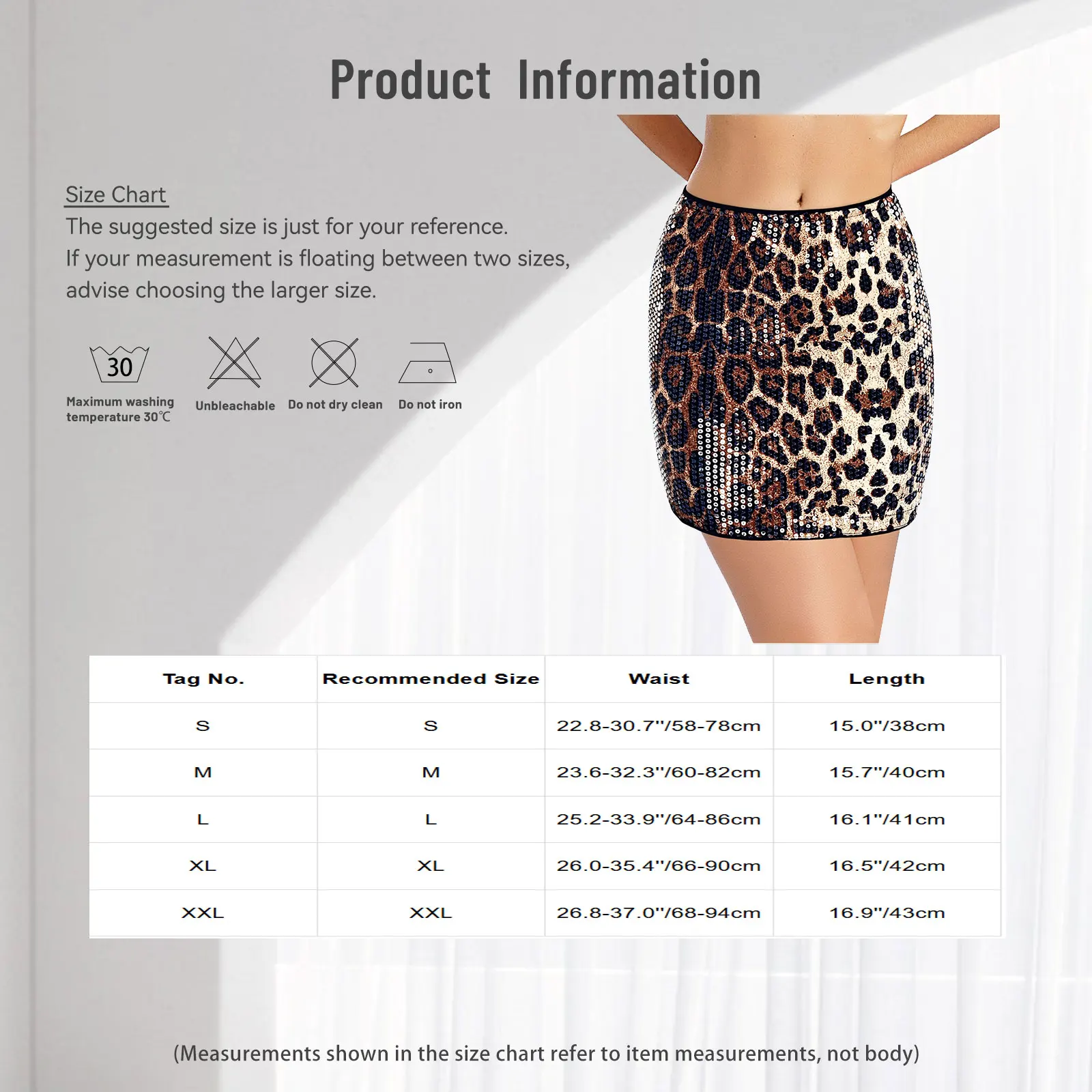 Women's Fashion Leopard Print Mini Skirt High Waist Elastic Waist Hip Wrap A-line Skirt Fashion Club Party High Look Wear