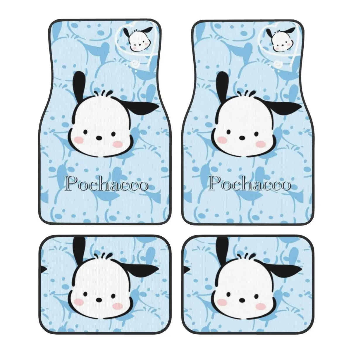 

Pochaccos Universal Fit Car Floor Mats Cute Car Carpet Mat Set of 4pcs with Anti-Slip Backing Fit for Sedans Trucks