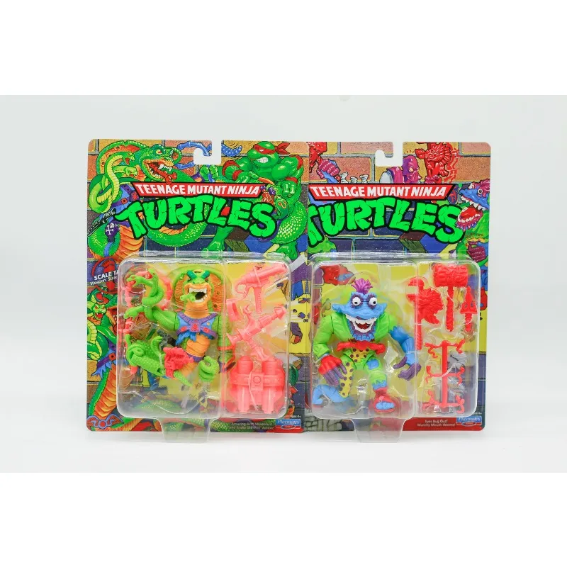 Playmates Teenage Mutant Ninja Turtles Movable Joint Anime Figure Tyrannosaurus Ant Tail Steel Head Doll Model Collect Ornaments