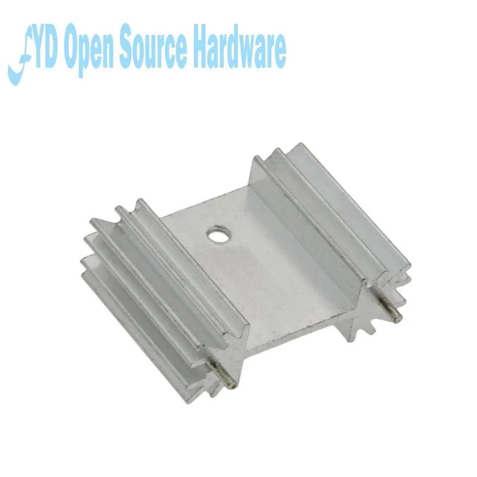 5PCS Heatsink Radiator Cooler Radiator 34x25x12MM High Quality Silver Heat Sink For Three-band Audio Regulator