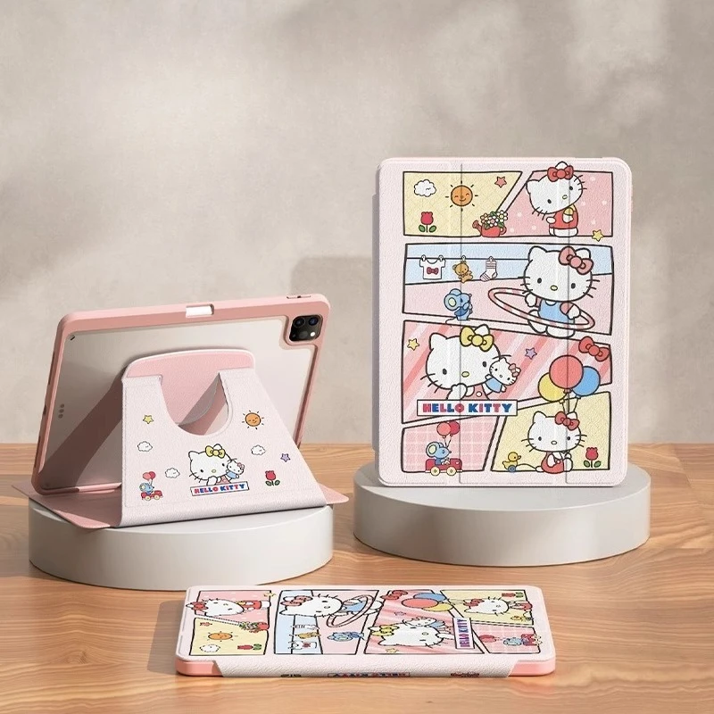 

Hello Kitty For iPad Case ipad Pro 3 4 5 6 12.9in M4 Air 3 4 5 M2 M3 Protective case Ipad 9 10 11 A16 10.9in 11in Tablet Cover