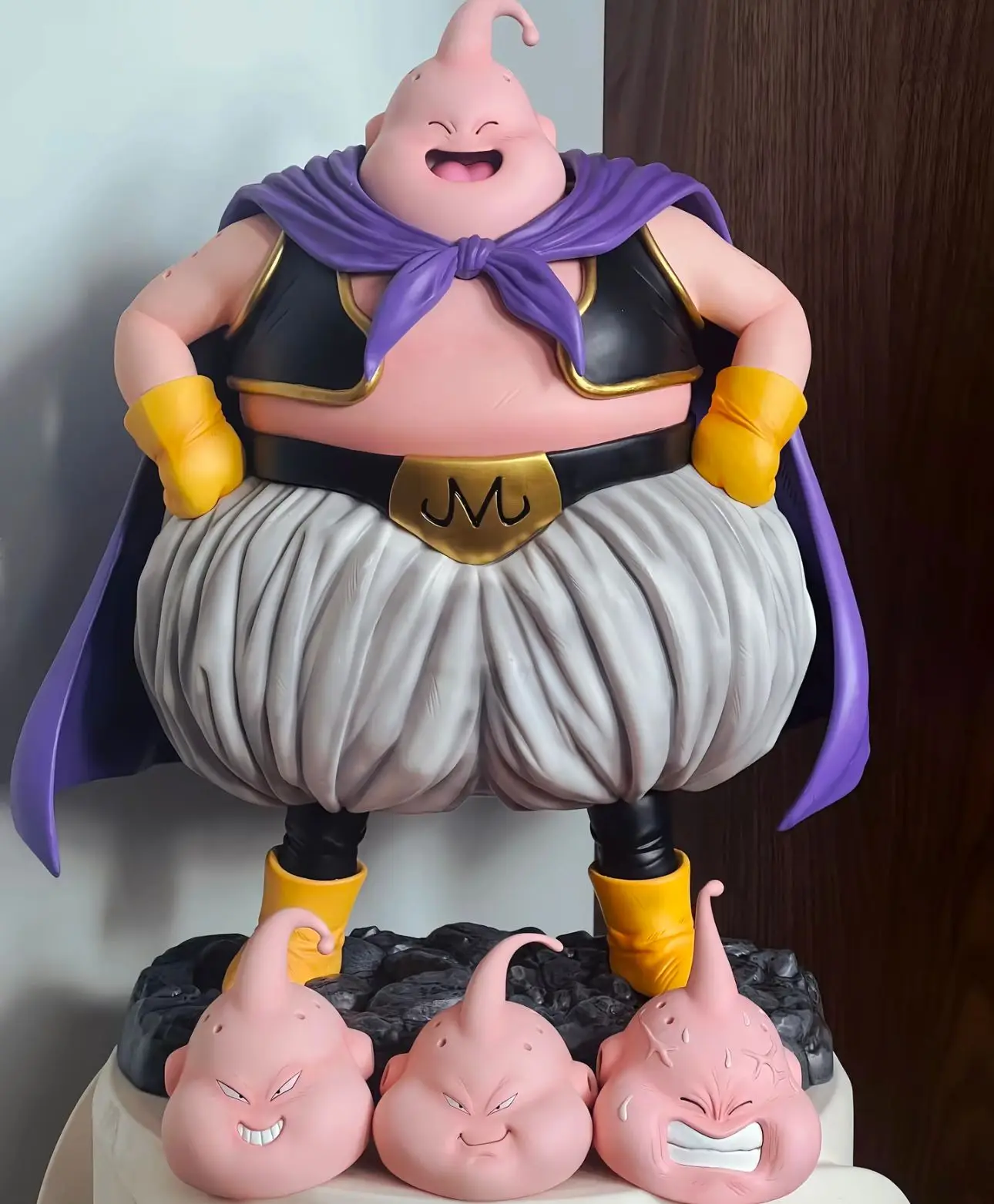 36 cm Neue Dragon Ball Anime Figur Majin Buu Peripherie Modell Vier Headed Statue Desktop Dekoration Ornamente Geburtstag Geschenke Spielzeug