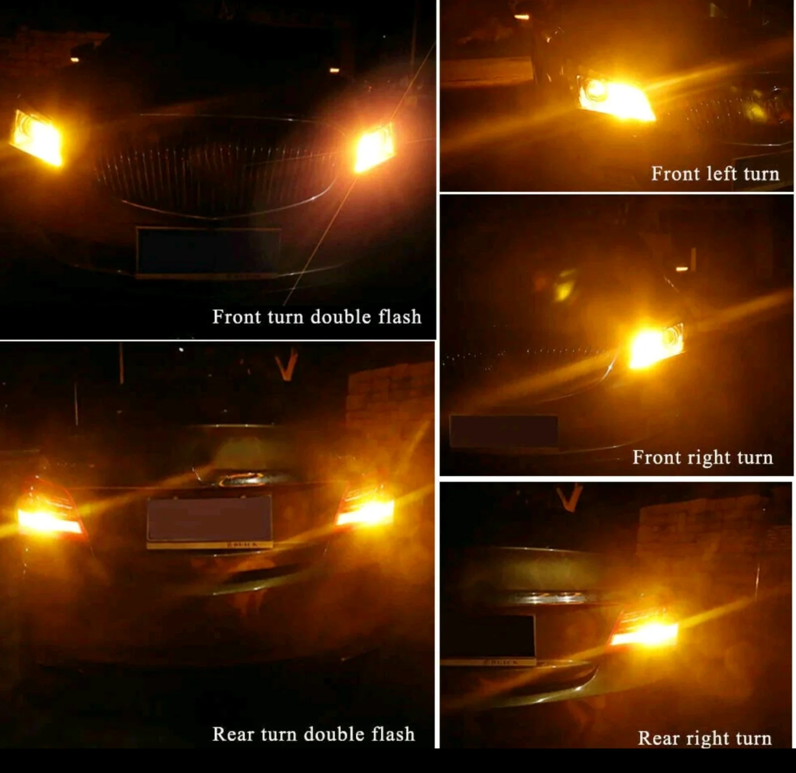 3156 LED Turn Sigal Lights Backup Bulbs Canbus Bright Red white amber p27w t25 - view 5