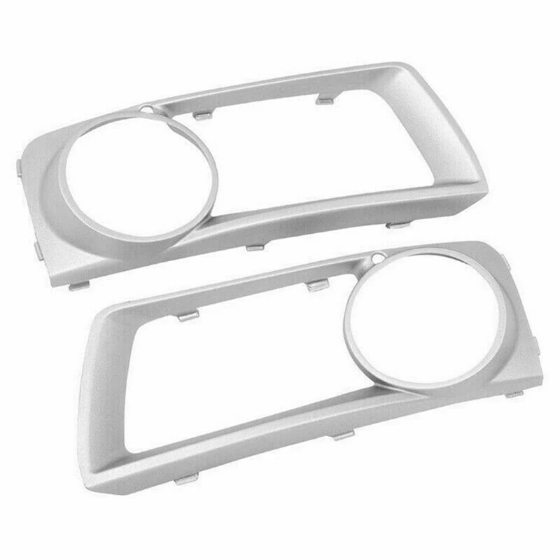 51117312595 51117312596 1Pair LH+RH Bumper Fog Light Grill Cover Trim Replacement Accessories For BMW E71 X6 2012 2013 2014