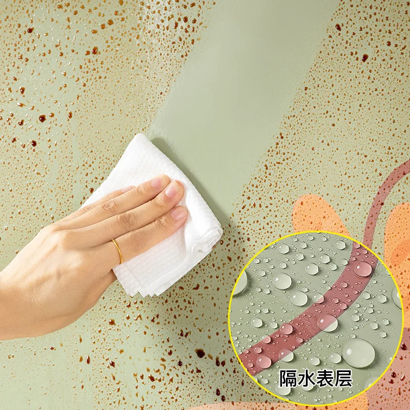 Oil Proof Wall Stickers Wallpaper Kitchen Backsplash Wall Sticker Waterproof Heat Resistant Tabletop Self-Adhesive Sticker