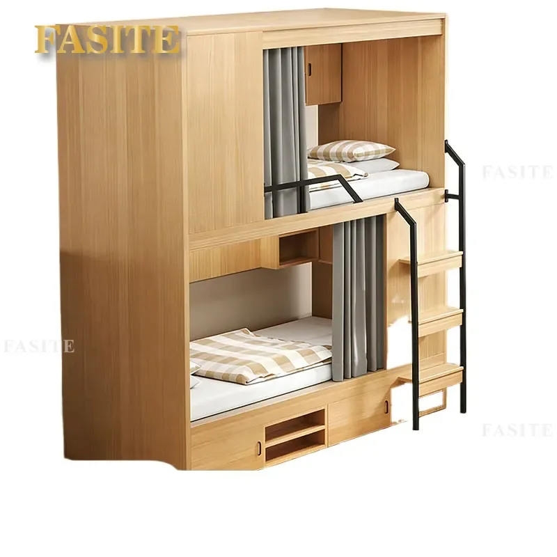 Space Capsule Bunk Bed High Low Double Deck Dormitory Apartment Youth Hostel E-sports Gaming All-inclusive Sleeping Solution